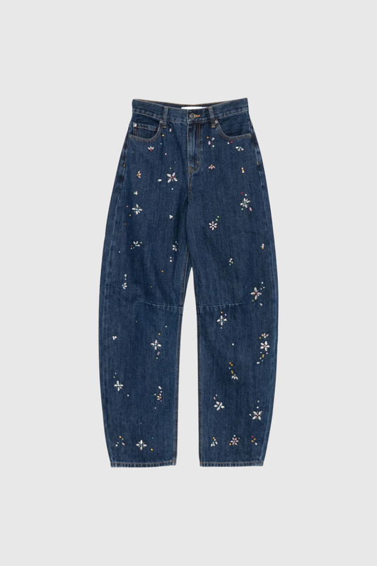 Doroteia Embellished Barrel Jeans