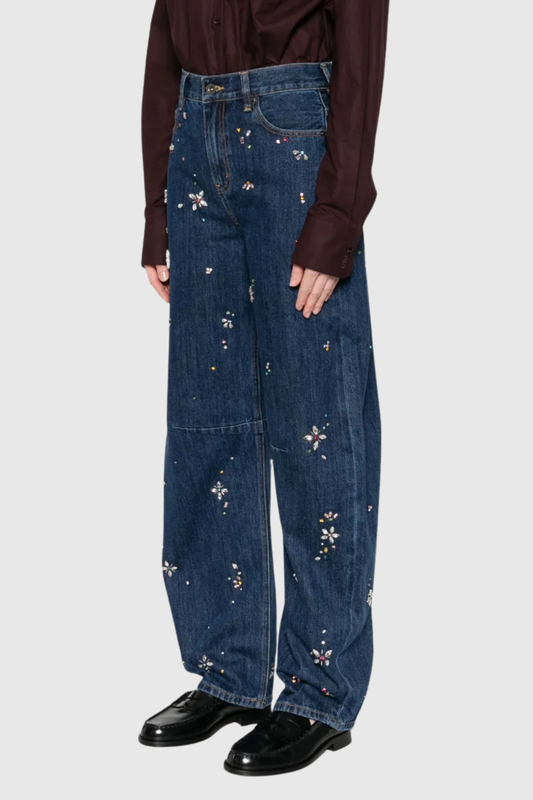 Doroteia Embellished Barrel Jeans
