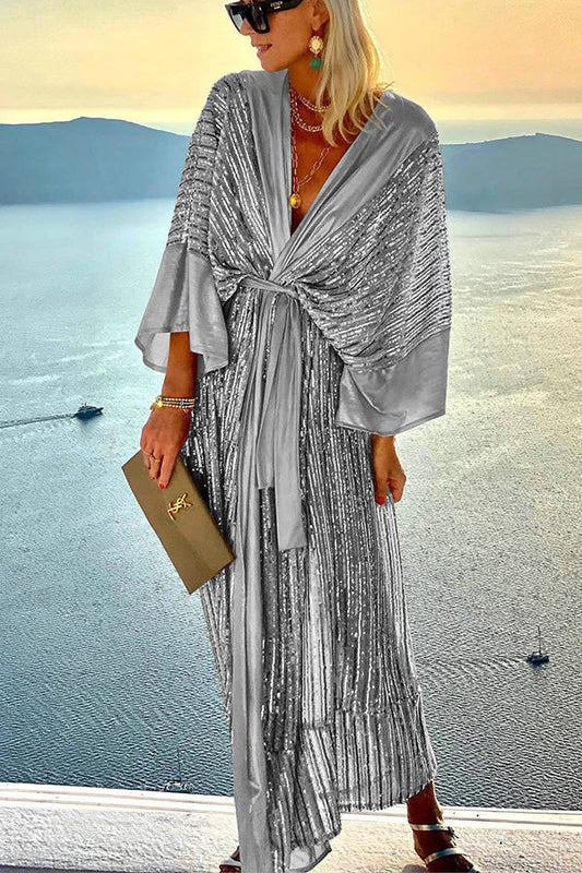 Vestido largo estilo kimono de fiesta estilo corte retro Dreamy Evenings 