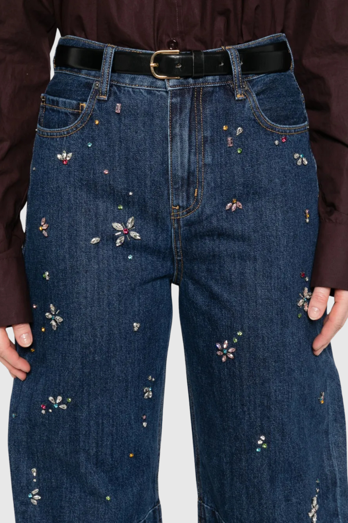 Doroteia Embellished Barrel Jeans