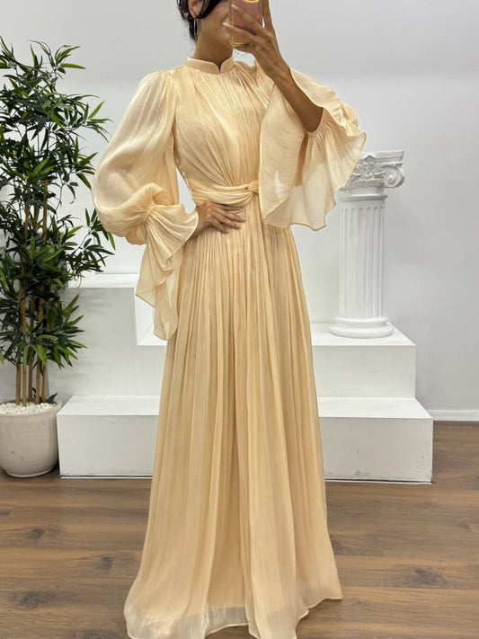 French  Inspired  Waist  Maxi Dress