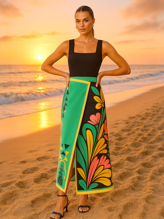 Curve Sexy Slit Hip Dress