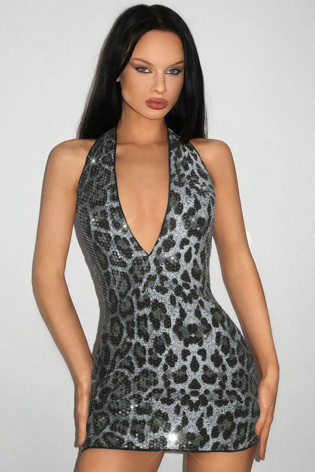 Wild Deep V Backless Sleeveless Mini Dress