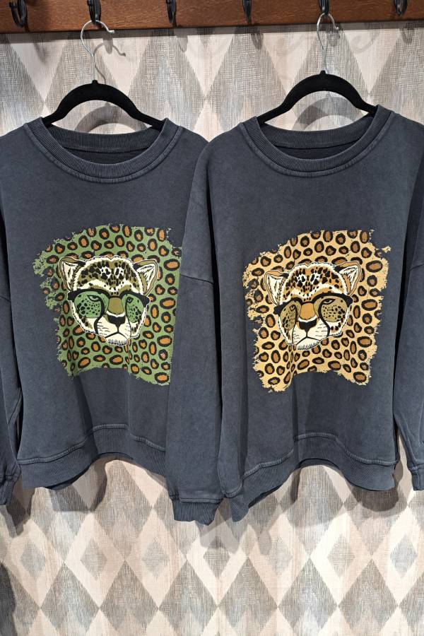 Leopard Print Sweatshirt