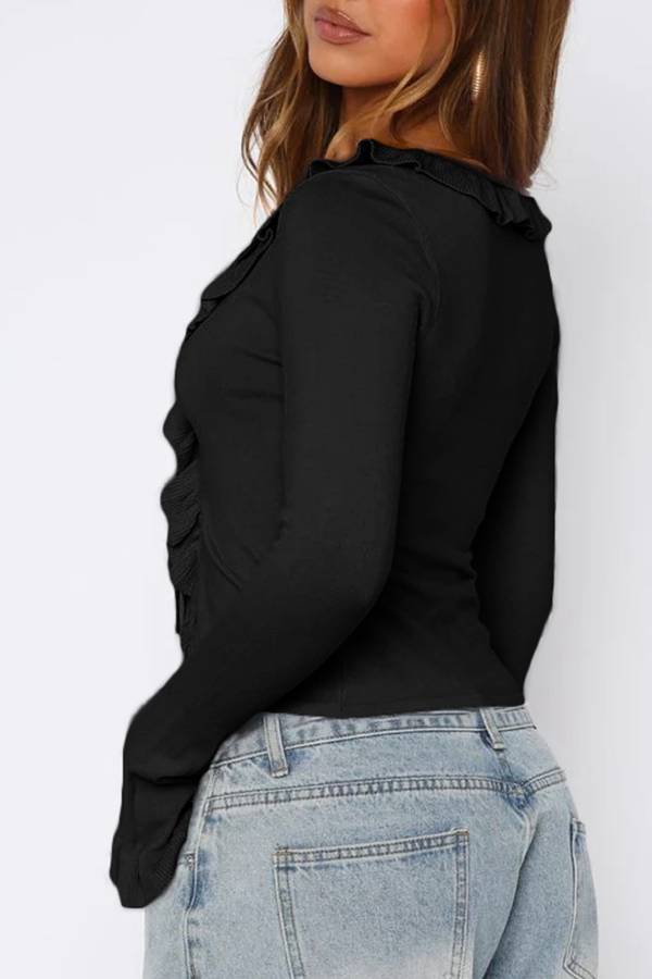 Hot Girl Long Sleeve T-shirt Women's Wool Tops