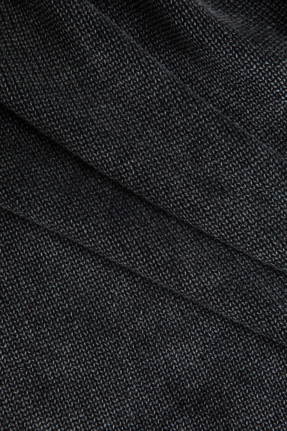 Solid Knit Button Frayed Cardigan