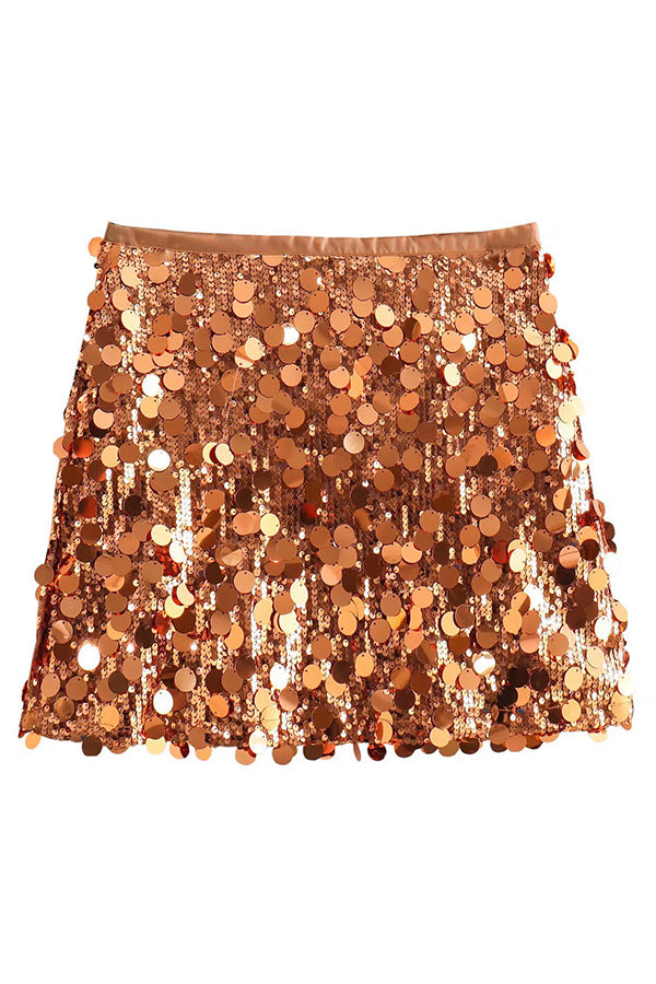 Fashion Sequin Sexy Slim Mini Skirt