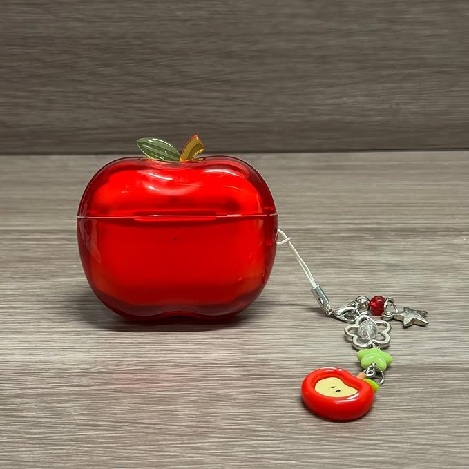 Apple Shaped Airpods Clear Case