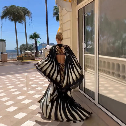 Cutout Printed Dress