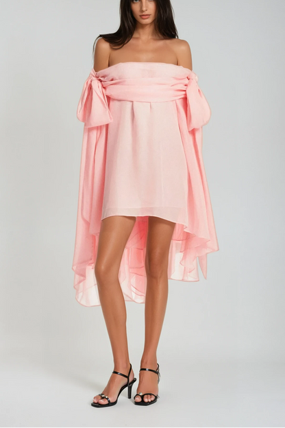 Bejama Off Shoulder Mini Dress & Shorts Set