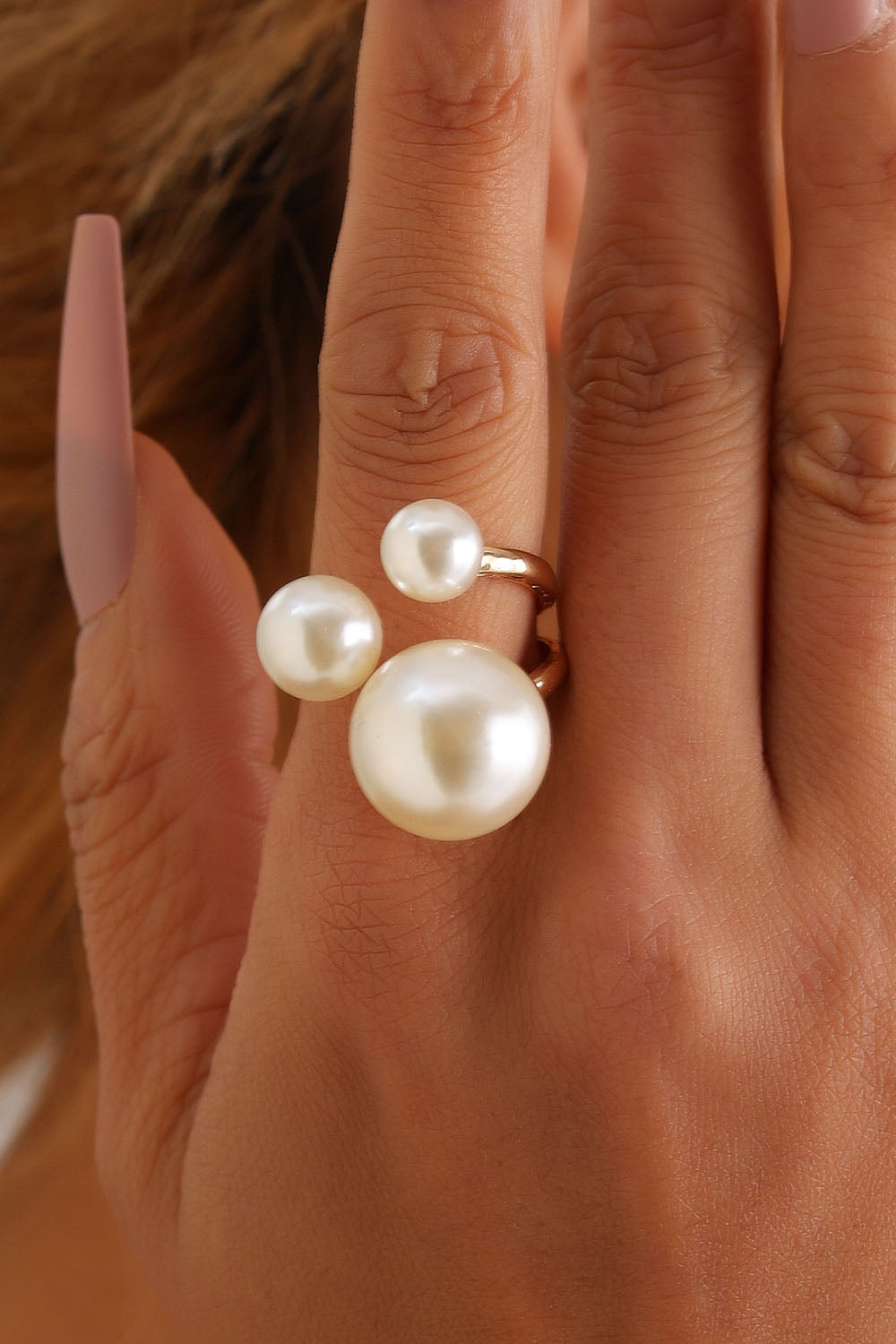 French Triple - Pearl Ring