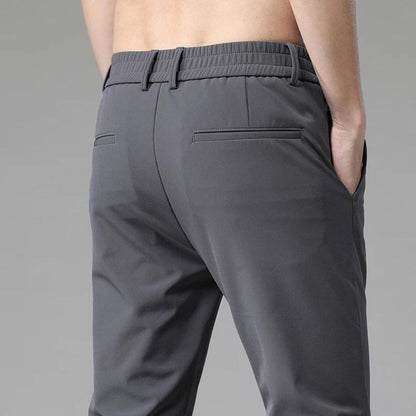 Maison Slim Fit Cotton Trousers | Lightweight | Zipper Fly | Summer