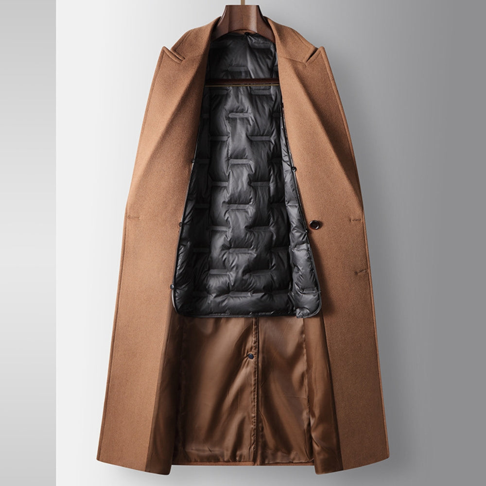 Maison Wool Blend Double-Breasted Overcoat | Autumn Winter
