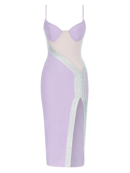 Sexy Vintage Backless Mesh Dress