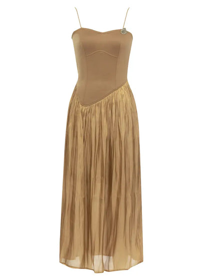 Sleeveless Ruched Maxi Dress