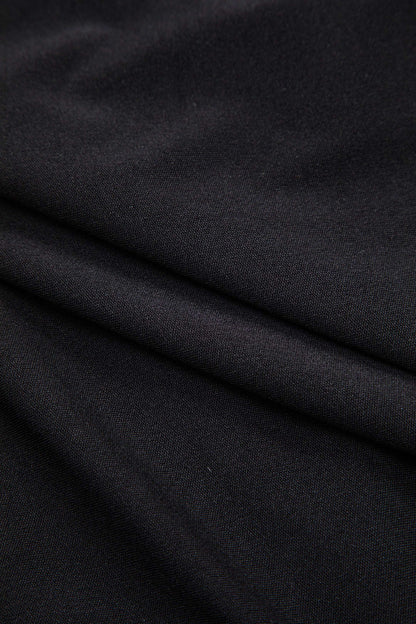 Contrast Metallic Button Short-Sleeve Shirt And Wide Leg Trousers Set