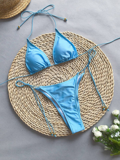 Two-way bikini three-piece set