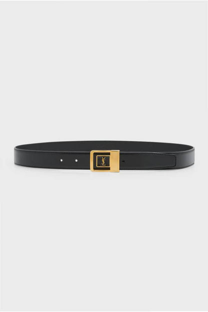 YSL Buckle Leather Belt