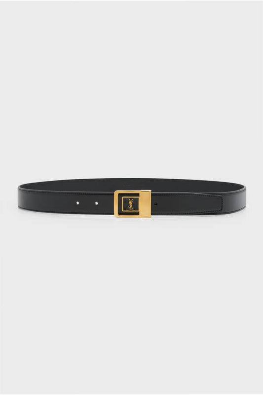 YSL Buckle Leather Belt