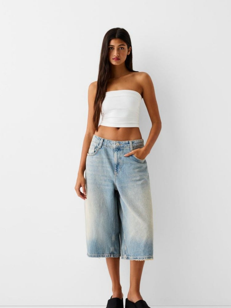 Low-Waisted Seven-Point jeans