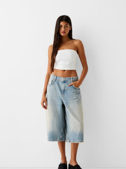 Low-Waisted Seven-Point jeans