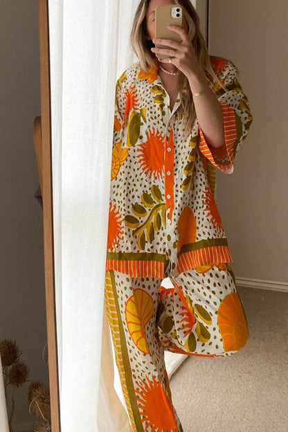 Spring Summer Floral Casual Set