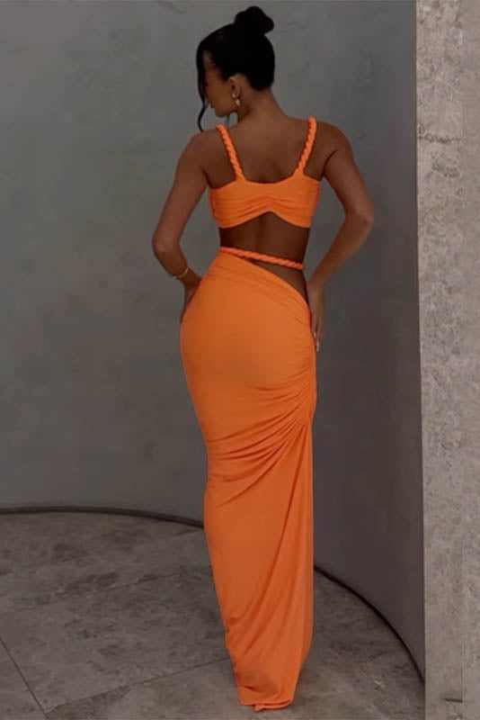 Sea Breeze Halter Bikini & Skirt Set