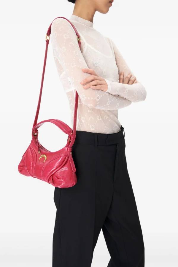 Half-high collar mesh printed bottoming shirt