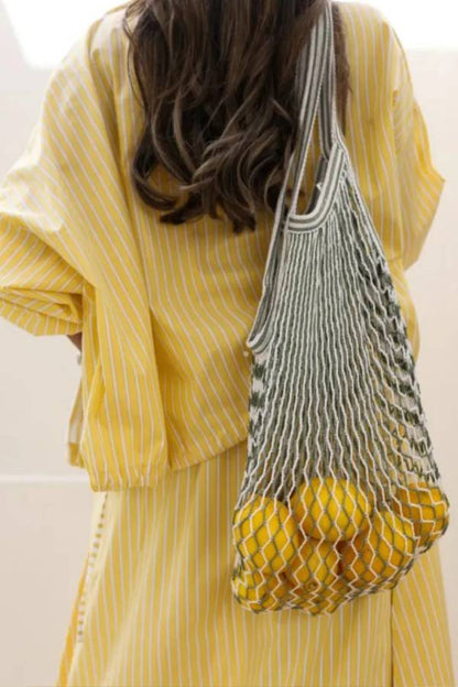 Yellow striped casual set
