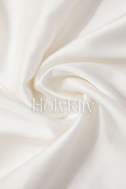 Satin Cowl Neck Long Sleeve Shirt