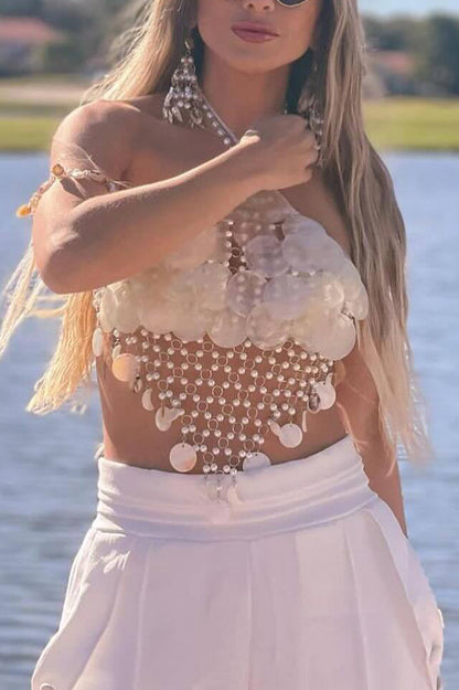 Sexy Sequin Beaded Vest Body Chain