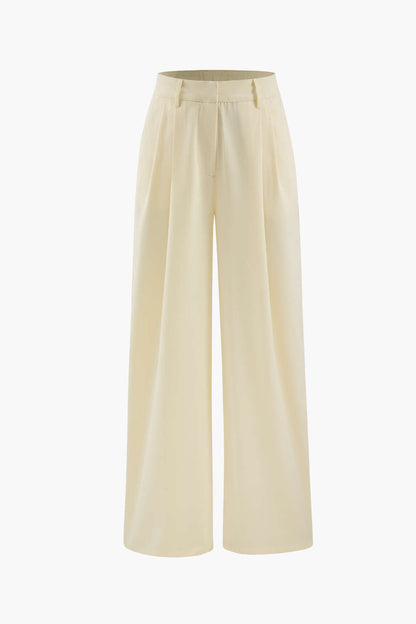 Basic Wide Leg Suit Pants