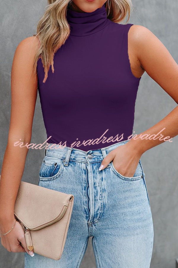 Top de cuello alto sin costuras Dressed To The Nines 