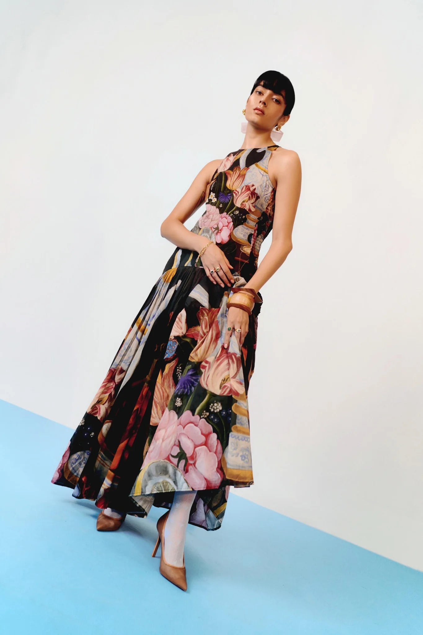 Garden Smocked Maxi Dress