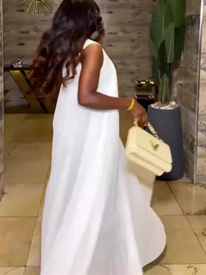 Plus Size Pleated Maxi Dress