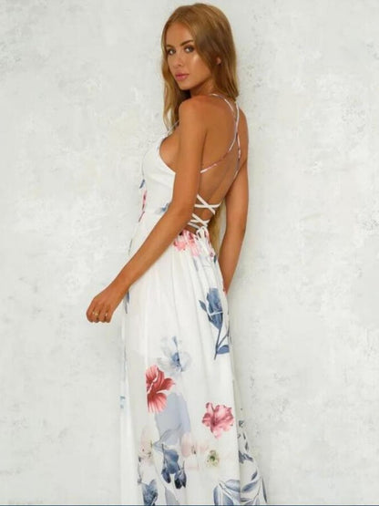 Bohemian Print Maxi Dress