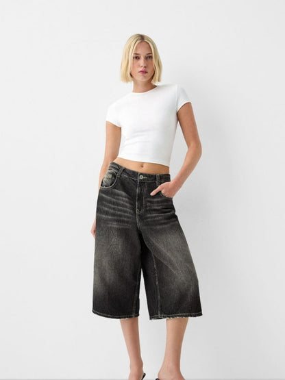 Low-Waisted Seven-Point jeans