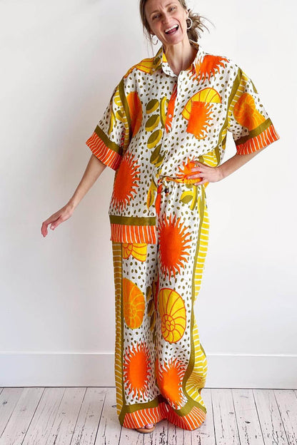 Spring Summer Floral Casual Set