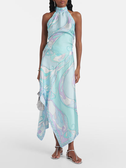 Unique Psychedelic Swirl Print Skirt Two-piece Set