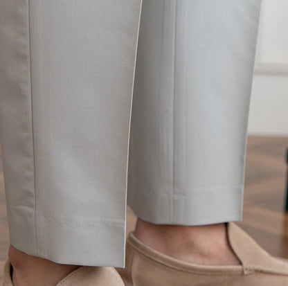 High Waist Pleated Trousers | Gurkha Closure | Maison Collection