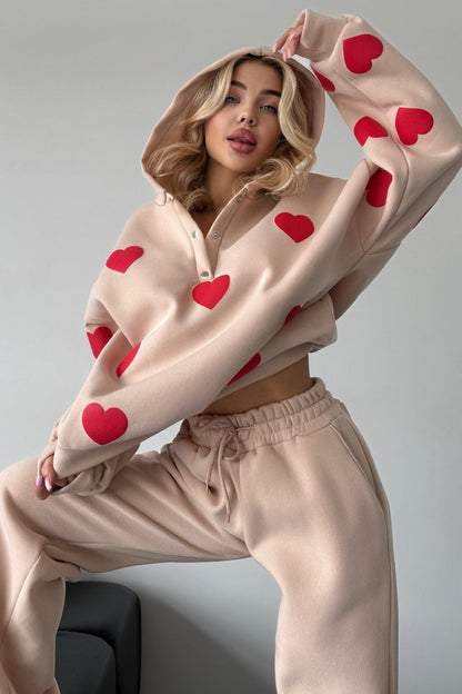 Love Embroidery Hoodie