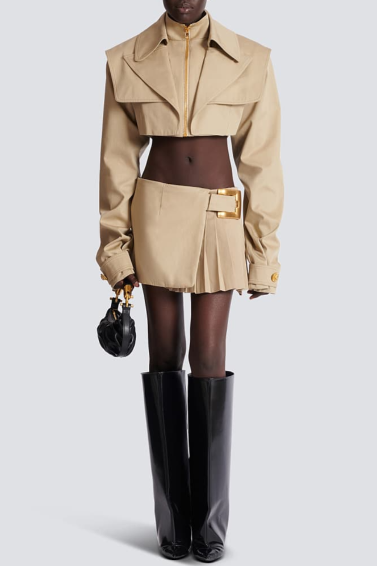 Acie Asymmetric Belted Skirt