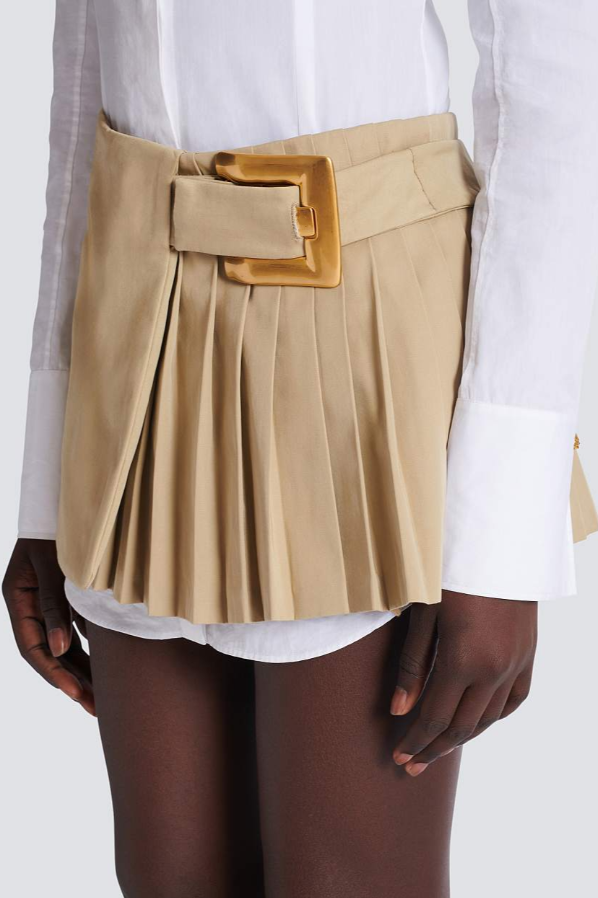 Acie Asymmetric Belted Skirt