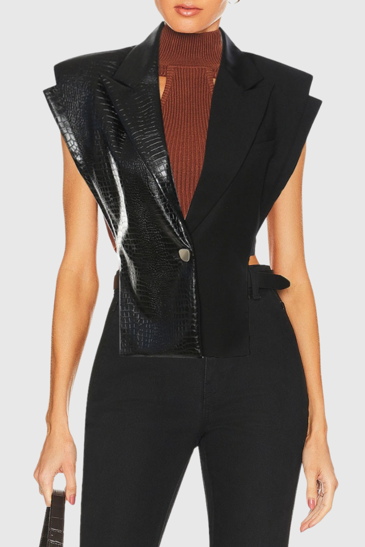 Aiyana Patchwork Blazer Vest