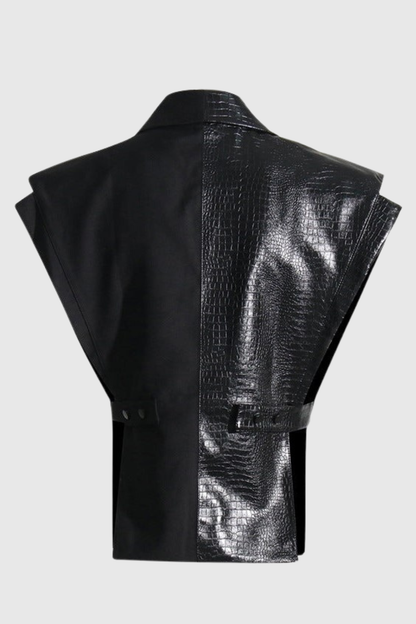 Aiyana Patchwork Blazer Vest