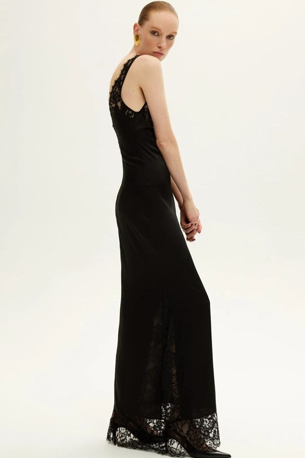 Alexandria Lace Maxi Bandage Dress - Black