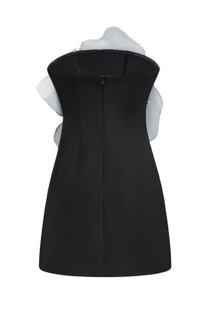 Amara Floral Strapless Midi Dress