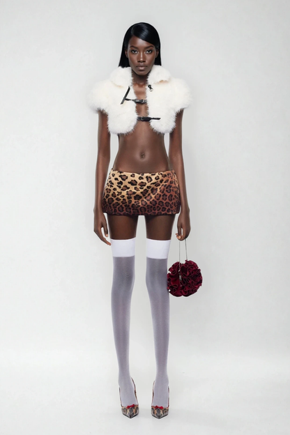 Amytis Leopard Mini Skirt