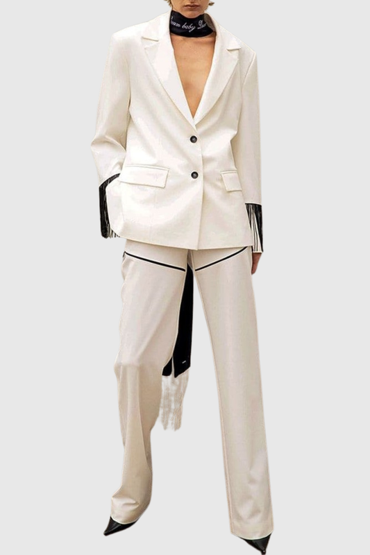 Anneli Fringe Blazer & Pants Set