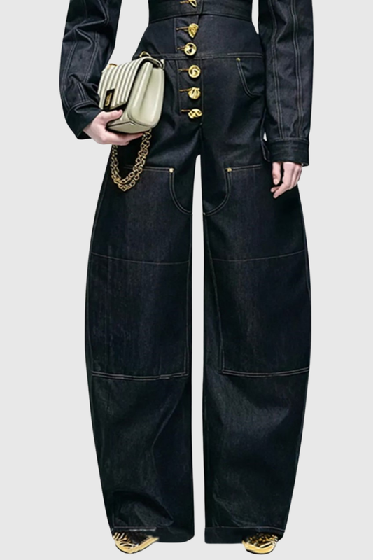 Annema Buttoned Embellished Jeans